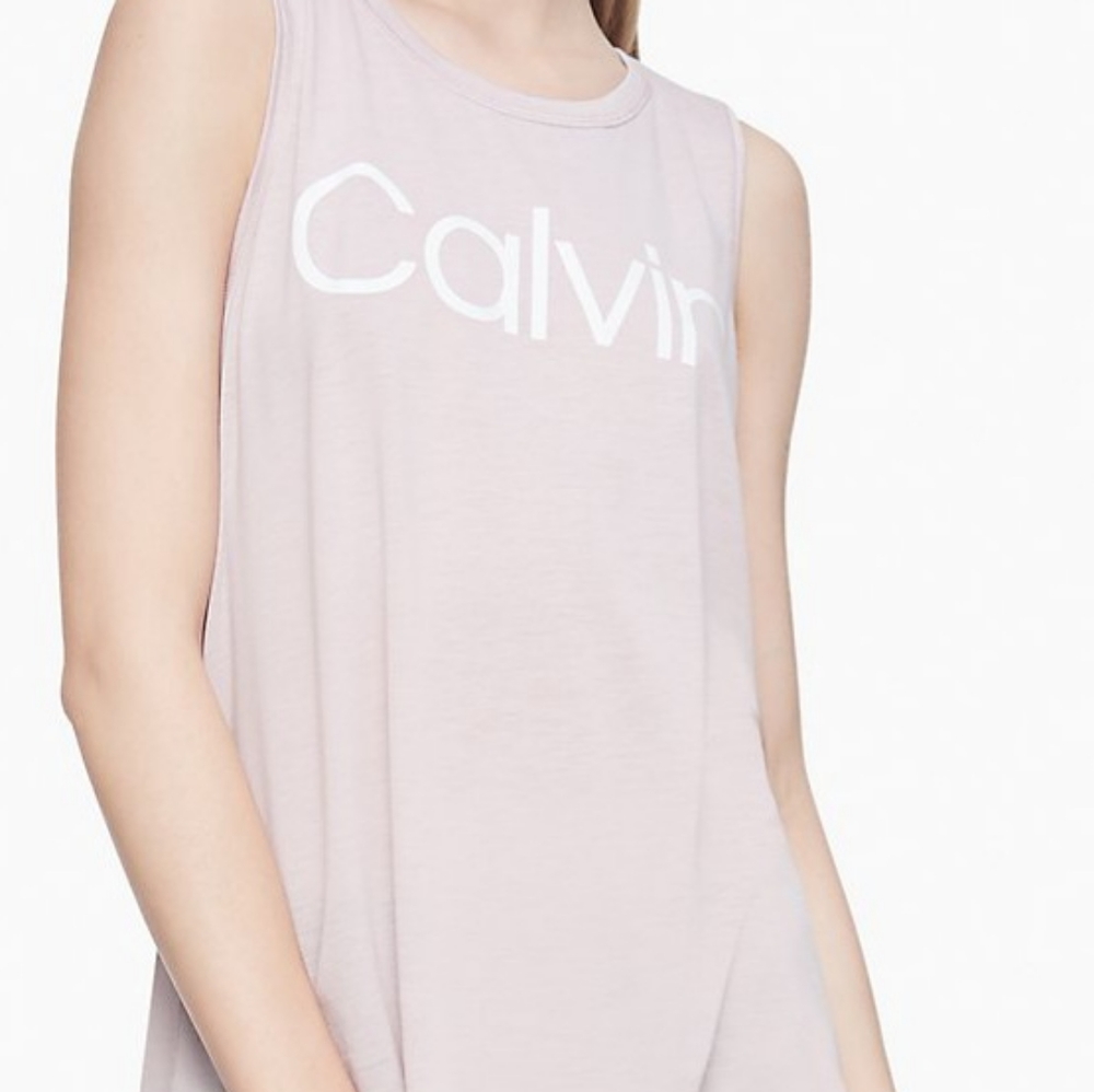 CALVIN KLEIN BRAND NEW LOGO TANK TOP L